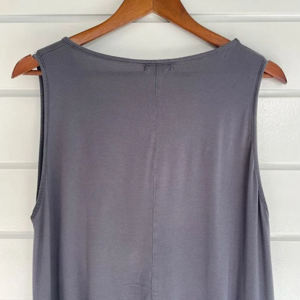 Larace Crew Neck Swing Flare Solid Sleeveless Tank Top Size XL